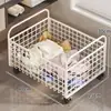Cesta para Ropa Sucia Debajo del Gabinete con Ruedas, Cesta Móvil de Gran Capacidad para Ropa Sucia, Cesta de Almacenamiento para Ropa Sucia, Estante de Almacenamiento para Lavabo Doméstico