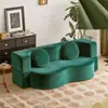 Sofá de Tela Vintage Comprimido al Vacío para Sala de Estar, Plegable y Lavable, Doble Propósito para Dos o Tres Personas, Sofá Cama