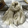 Bufanda Casual Rayada de Primavera Bufanda Larga Alto Sentido Verano Parasol Pañuelo para la Cabeza Chal de Seda para Mujer Venta al por Mayor
