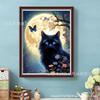 Pintura de diamantes DIY con mosaico de Amazon, gato de color, pintura de ladrillo de diamantes completa, punto de cruz, pintura decorativa, fabricantes transfronterizos, lote