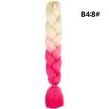 Fibra Sintética Tranças Grandes Coloridas Trança Jumbo Preta Africana Tranças Largas Soltas Cor Degradê Tranças Grossas Grandes Dreadlocks em Estoque