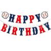 Decorações de Festa Esportiva Baseball Aniversário Feliz Aniversário Luvas Gongessions Serpentinas de Papel