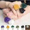 Juego de Anillos Vintage Exagerados Transfronterizos para Mujer, Joyería al por Mayor de Anillos Abiertos con Cabeza de Ciervo de Personalidad Irregular Europea y Americana