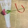 Flor falsa de lana artificial tejida a mano de nomeolvides terminada girasol clavel tulipán ramo regalo de graduación