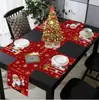 Conjunto de Toalha de Mesa Novo Transfronteiriço Decoração de Mesa para Feriado de Natal Conjunto de Bandeira de Mesa Jogos Americanos Bandeira de Mesa 2026 Amazon