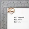 Accesorios para Bricolaje de Aleación de Zinc Más Vendidos Colgante Corazón Hueco de 19x21 mm Accesorios para Collares Pendientes Joyería Al Por Mayor