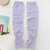 Manga con Protección Solar de Verano para Mujer con Patrón de Encaje Moda Manga Cubre UV Color Sólido Seda de Hielo Brazo de Conducción Manga para Brazo