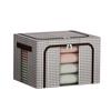 Caixa de Armazenamento Oxford Houndstooth Grande Dobrável Tecido Estrutura de Aço Armário Doméstico para Armazenamento de Roupas Caixa para Azulejos Personalização
