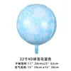 Globos Navideños Transfronterizos 22 pulgadas Bola Redonda Campanas Bolas 4D Navidad Año Nuevo 2027 Decoración de Ambiente Globos de Papel de Aluminio