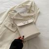 Bolso Cuadrado Pequeño de Axila Texturizado de Moda Estilo Coreano para Mujer 2024 Nuevo Verano Bolso de Hombro con Lazo Estilo Coreano de Mano Cruzado