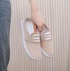 Proveedor Fabricante Zapatos de Lona Slip-On, Zapatos de Tela Versátiles de Suela Plana Blanco Puro, Zapatos Perezosos de Enfermera para Mujer, Zapatos Casuales para Estudiante