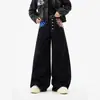Jeans de Pierna Ancha de Color Original Estilo Punk de Calle Americana para Hombre y Mujer, Corte Holgado, Versátiles, Pantalones Largos de Gama Alta, Primavera y Otoño 2026