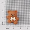 Oso de Dibujos Animados Serie Mika Teal DIY Funda para Teléfono Móvil Pasador Botella de Perfume para Coche Accesorios Decorativos de Joyería de Resina