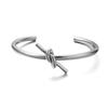 Pulsera de Nudo Original de Marca de Moda Pulsera de Nudo Simple Moda Clásica Pareja Pulsera Abierta de Acero de Titanio para Hombres y Mujeres Accesorios