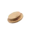 Tapa de taza de bambú se puede hacer en frasco de almacenamiento de madera maciza tapa de madera tapa de bambú frasco de vidrio simple tapa de taza de madera