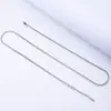 Cadena Sencilla de Acero Inoxidable Cadena Cruzada Cadena de Caja Cadena Stardust Cadena O Cadena de Labios Cadena de Serpiente Redonda Cadena Sencilla de Lujo Ligero para Mujer