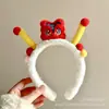 Diadema de Año Nuevo Festival de Primavera 2026 Diadema Zodiaco Año del Caballo Pinza para el Cabello para Adultos y Niños Adornos para el Día de Año Nuevo