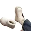 Botas de nieve populares de suela gruesa, que aumentan la altura, para mujer, nueva colección de invierno 2026, forradas de polar, cálidas, botines cortos esponjosos, zapatillas de algodón de gran tamaño a la moda