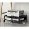 Estante de Almacenamiento para Impresora, Estante de Almacenamiento Debajo del Escritorio con Ruedas, Organizador de Archivos Multifuncional, Estante Simple para Elevar la Altura del Escritorio