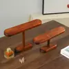 Soporte de exhibición transfronterizo de madera de pino color nogal para relojes y pulseras, soporte de madera maciza de alta gama para relojes y estante de almacenamiento para pulseras de colección
