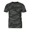 Cross-border Factory Atacado Masculino 3D Print Manga Curta T-Shirt Top Tamanho Grande Masculino Crewneck Camuflagem T-Shirt