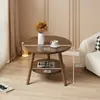 Mesa redonda pequeña, mesa de centro, uso simple en sala de estar del hogar, mesa auxiliar para sofá, mesita de noche de dormitorio, mesa de balcón mini minimalista creativa