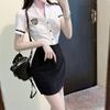 Conjunto Reductor de Edad para Ropa de Trabajo de Masaje y Terapia de Pies Estilo Diosa de la Moda Elegante Ropa de Trabajo para Técnico de Baño de Pies Falda de Cintura Alta para Mujer