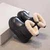 Botas de Neve para Meninas Botas de Inverno com Pelúcia Adicional 2026 Novo Estilo Menina Neve Algodão Sapatos Infantis Sapatos Grandes de Algodão Sapatos Quentes de Inverno