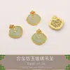Colgante de Vidrio Imitación Jade Aleación Calabaza Auspiciosa para la Fortuna y la Paz Accesorios Hechos a Mano DIY Joyería al por Mayor Materiales y Componentes