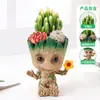 Suculentas, Cactos, Plantas Pequenas em Vasos, Cacto Groot, Decorações de Mesa no Escritório, Plantas Verdes Fáceis de Cultivar para Pessoas Preguiçosas