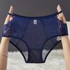 Roupa Íntima Feminina Sexy Renda Estilo Francês Cintura Média Alta Elástica Confortável Amiga da Pele Macia Respirável Sem Marcas Roupa Íntima Feminina 60288