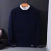 Atacado do Fabricante Suéter Pulôver Gola Redonda Masculino Slim Fit Tricô Camisa Base Primavera e Outono Estilo Coreano Casual Suéter Masculino Tendência
