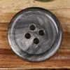 Nuevos Botones de Cuerno Natural, Accesorios de Alta Gama con Acabado Quemado, Versátiles y Creativos para Abrigos y Chaquetas