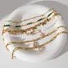 Jieding Pulsera de Acero Inoxidable Zirconia Europea y Americana con Cuentas Joyería de Lujo Ligero de Nicho Joyería de Acero de Titanio que No se Desvanece Venta al por Mayor Transfronteriza