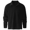 Coleção Popular Outono/Inverno 2026: Top de Manga Longa com Padrão de Trigo Estilo Old Money High Street Americano Premium, Camisa Polo, Moletom, Jaqueta