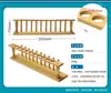 Juego de gradilla para tubos de ensayo de vidrio, soporte de madera y plástico, portatubos de ensayo para escuela primaria y secundaria, equipo de laboratorio de ciencias y química