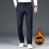 Pantalones de Hombre Otoño e Invierno Pierna Recta Casuales Engrosados Elásticos Pantalones de Chándal Pantalones Deportivos de Hombre Cintura Elástica Forro Polar Pantalones de Hombre 68