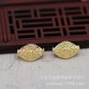Yiwu hilo dorado color conservante chapado en oro cuentas talladas corona para el cabello borla eslabones accesorios tocado accesorios para el cabello accesorios DIY B1483