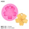 Tamaño Anémona Flor de Cerezo con Agujeros Molde de Silicona DIY Aromaterapia Yeso Vela Salida de Aire Yeso Decoración Accesorios