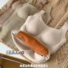 Chaleco de base de seda morera cálido de lana de oveja para mujer, talla grande, otoño e invierno, cómodo parche para el vientre, sujetador sin desgaste, ropa interior