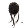 Diadema de Peluca Transfronteriza Europea y Americana, Barba Larga Perezosa Esponjosa Natural para Mujer, Diadema para Moño, Moño de Pelo