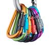 Venta al por mayor de fábrica audaz 8CM con bloqueo colgante rápido color mosquetón tipo D hebilla de tuerca aleación de aluminio hebilla de mochila