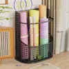 Suporte de Armazenamento para Tapete de Yoga, Carrinho Pequeno de Armazenamento, Suporte de Armazenamento para Equipamentos de Fitness, Rack Organizador de Basquete Móvel, Cesta para Halteres