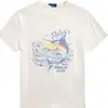 Camiseta de algodão estampada Ralph Lauren Polo transfronteiriça, envia em até 48 horas, 100% algodão, estilo unissex