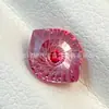 Pedra de Olho Irregular de Zircônia 6x7.4 em Formato de Sanduíche para Bonecas Materiais DIY Pedras Soltas Fornecimento Direto em Estoque