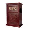 Caja de Donaciones de Madera Maciza para Templos, Caja de Caridad con Anuncio de Voz, Caja de Donaciones para Salones Budistas, Caja de Caridad y Donaciones