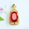 Colar Pingente de Vidro Vermelho Estilo Vintage Aiyu Imitação Rubi Atacado Transfronteiriço Transmissão Ao Vivo Dropshipping S5031208
