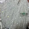 Contas pontiagudas de 4MM contas de vidro de cristal contas de furo reto cristal DIY pulseira colar brincos acessórios de cabelo acessórios