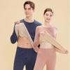Ropa interior térmica de seda y lana recubierta de nuevo estilo para mujer, otoño e invierno, camiseta interior para pareja, ropa de otoño para hombre, pantalones largos, traje al por mayor
