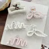 Presilha de Cabelo Pérola Estilo Francês Coreana, Presilha de Cabelo Faixa de Cabeça Versátil com Laço da Moda, Presilha de Tubarão, Presilha para Franja, Acessório de Cabelo, Acessório de Cabeça para Mulheres